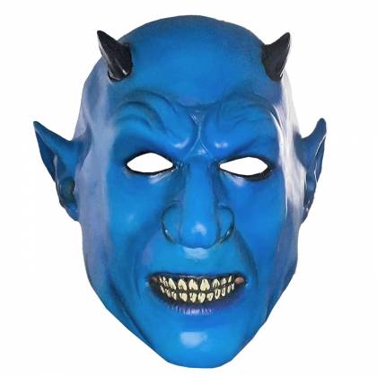Μάσκα Μπλε Δαίμονας  Latex 